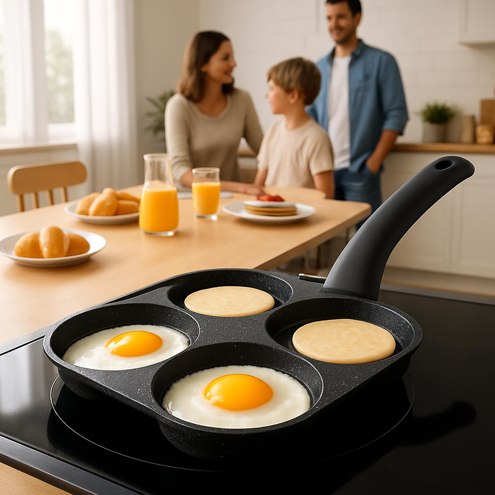 Egg Waffle Pan - Egg Frying Pan Nonstick Pancake Pans