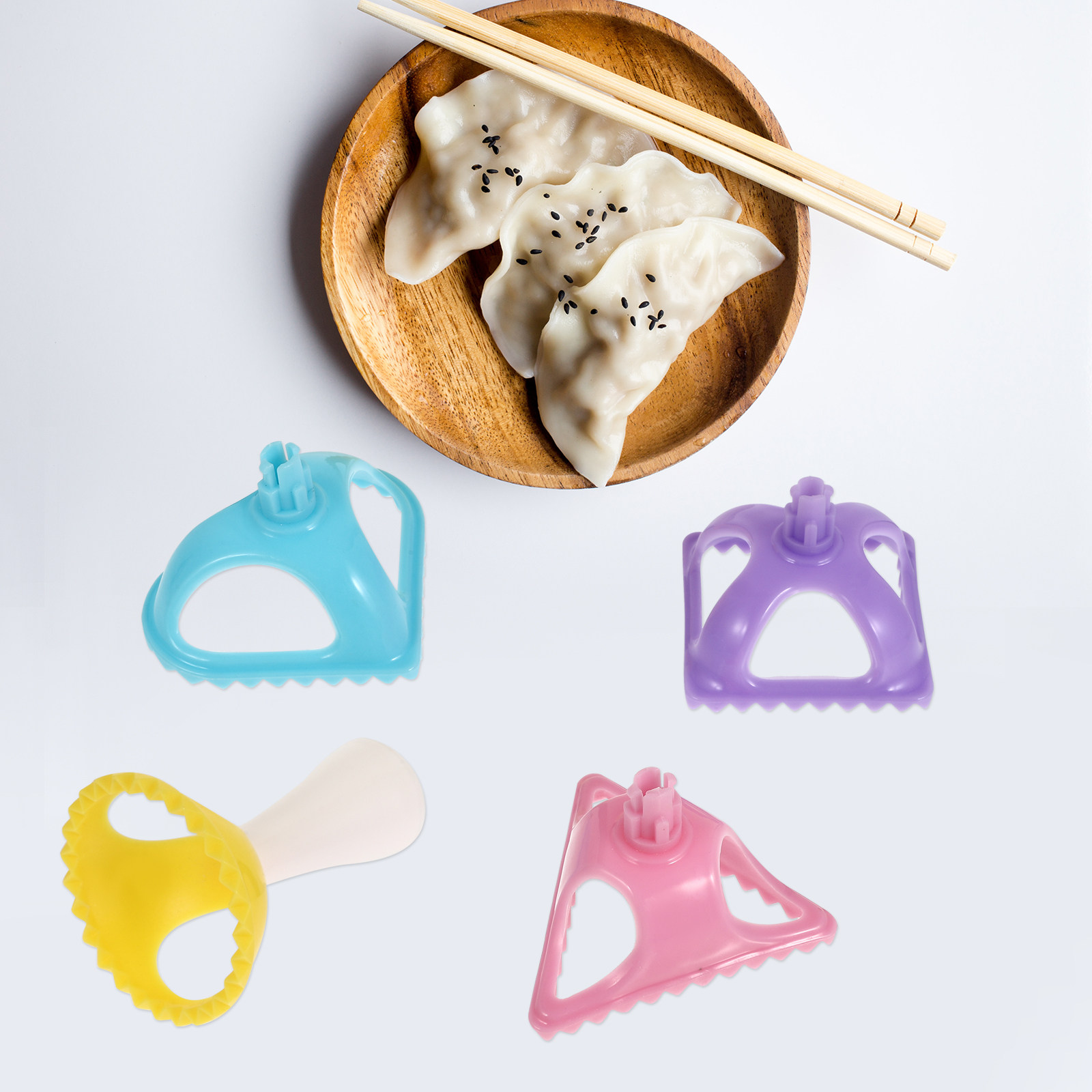 4Pcs Dumpling Turnover Mold Se - Dumpling Press Set 评论和价格