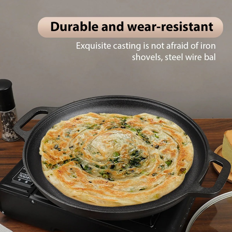 Cast Iron Frying Pan Non-stick - Danish Pancake Pan 评论和价格