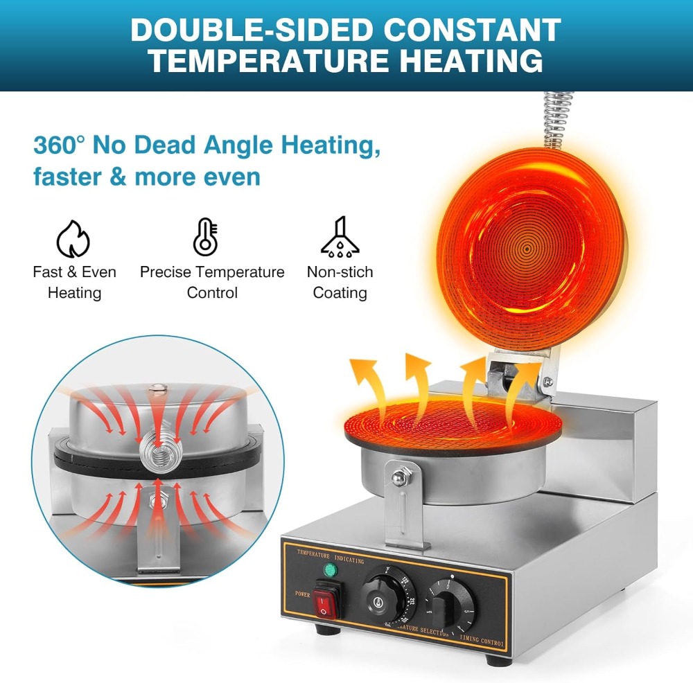 1200W Commercial Waffle Cone M - Waffle Cone Maker 评论和价格
