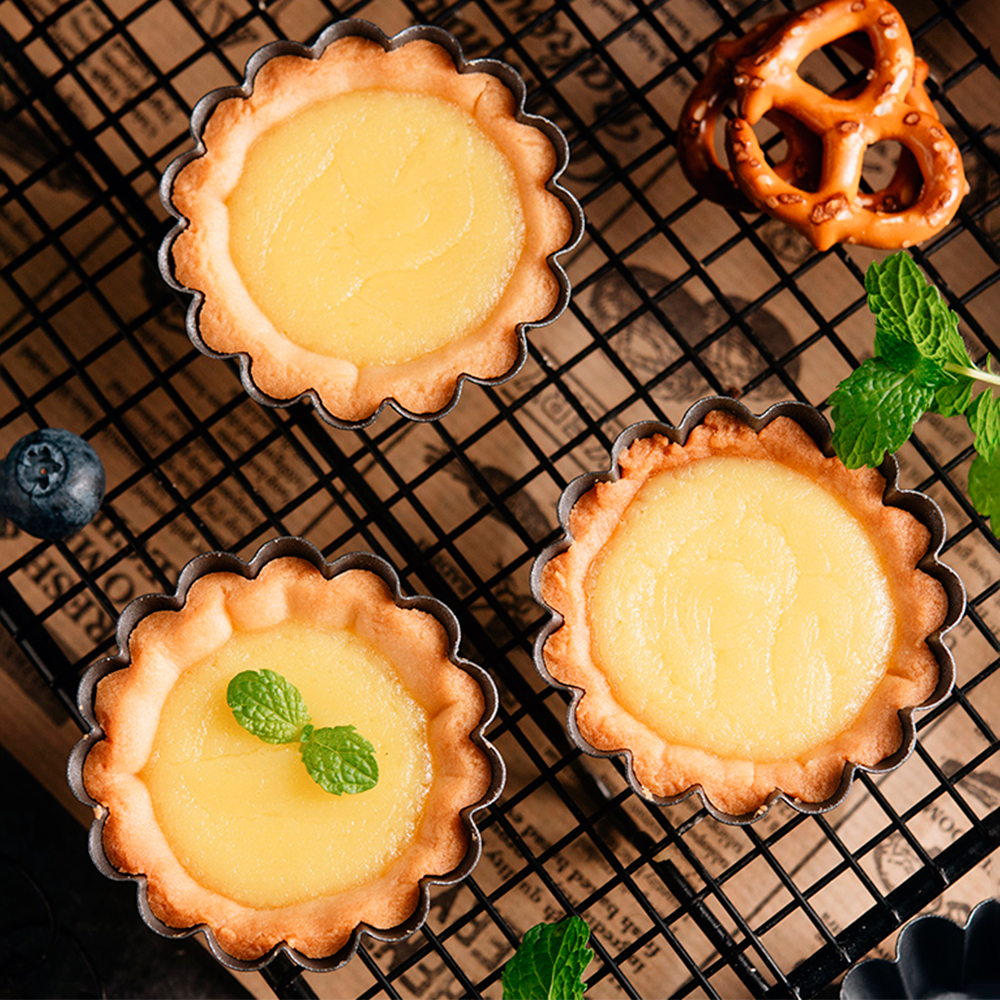 12Pcs Pan Mold Tart Quiche Fla - Egg Waffle Pan 评论和价格