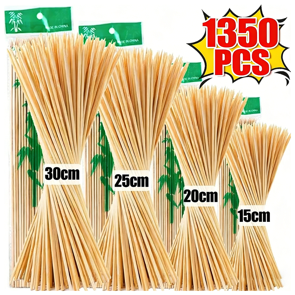 1350/90Pcs Natural BBQ Skewers - Corn Dog Stick 评论和价格