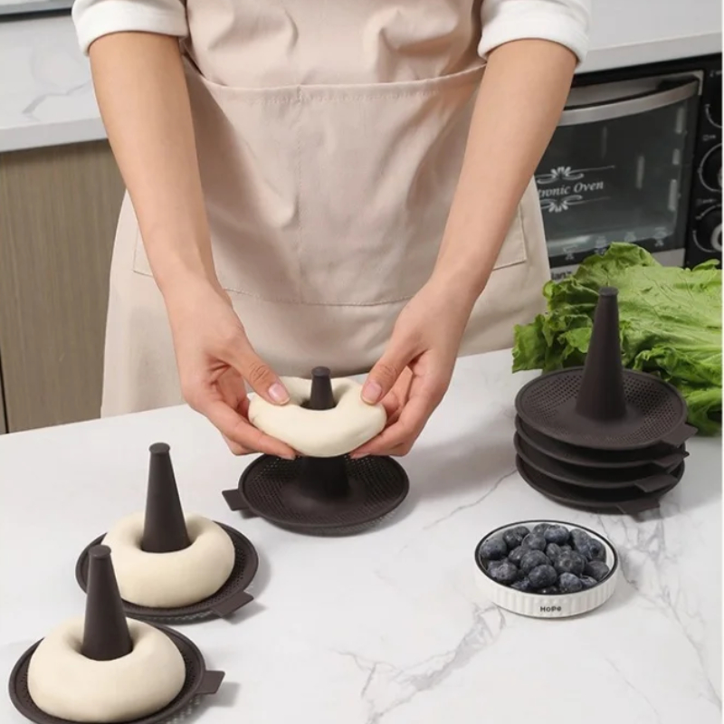 6Pcs Baking Mold Bread Donut P - Donut Mold Silicone 评论和价格