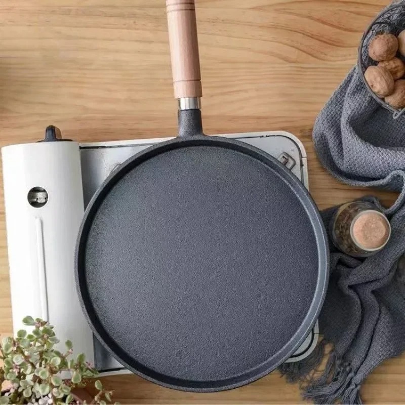 2026 Thick cast iron flat bott - Danish Pancake Pan 评论和价格