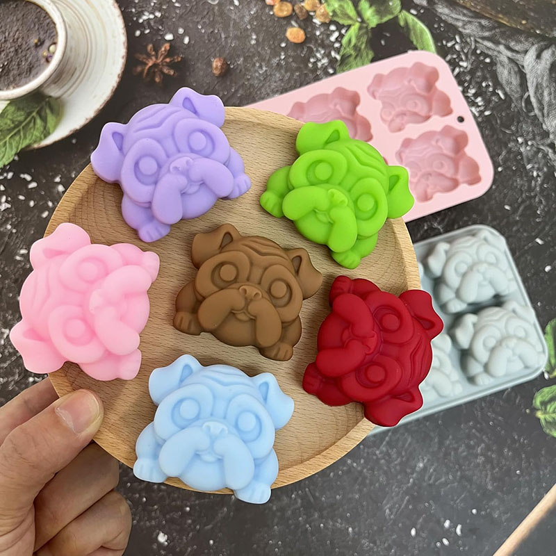 Bulldog Chocolate Silicone Mol - Bunny Cake Mold 评论和价格