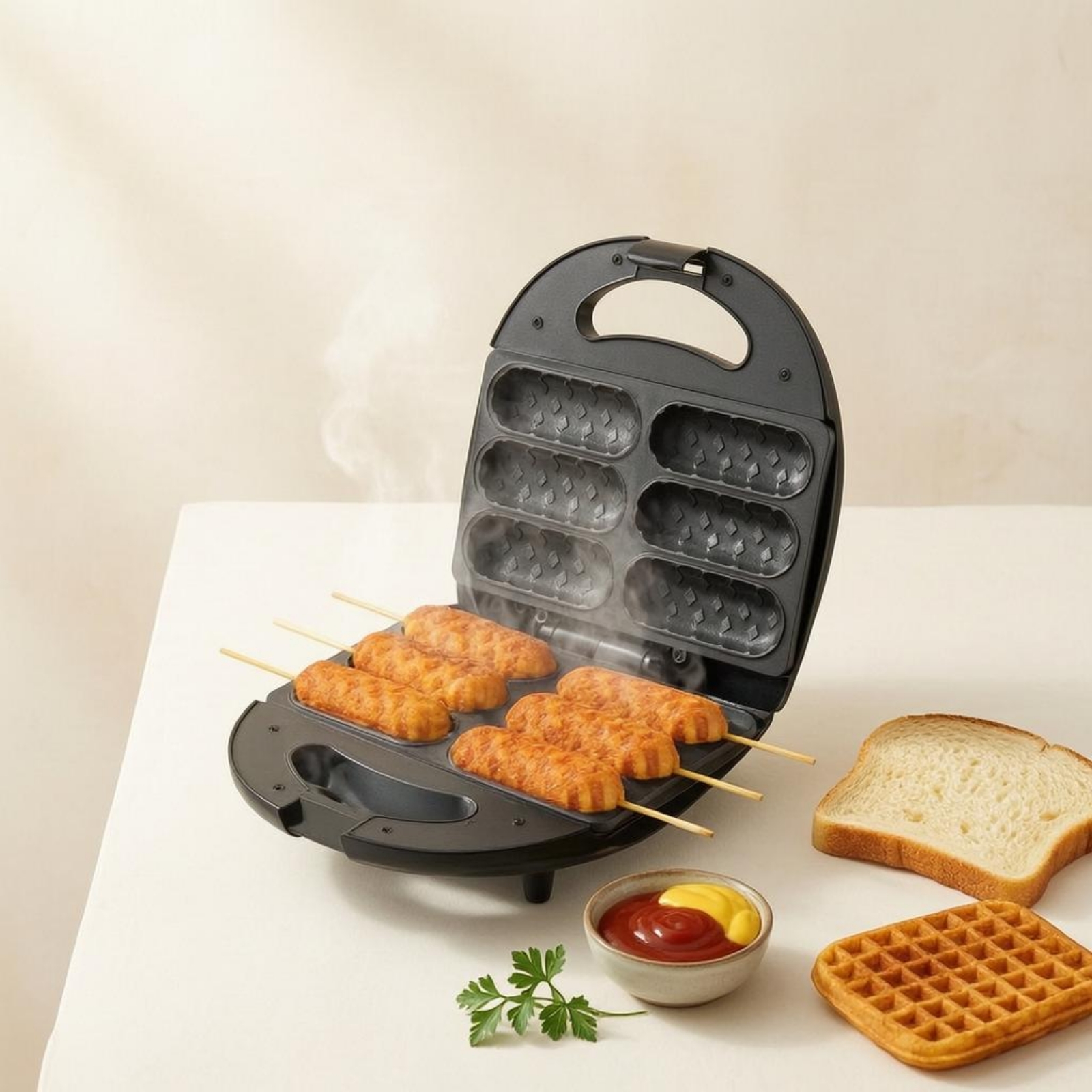 Corn Dog Maker Double-Sided He - Corn Dog Stick 评论和价格