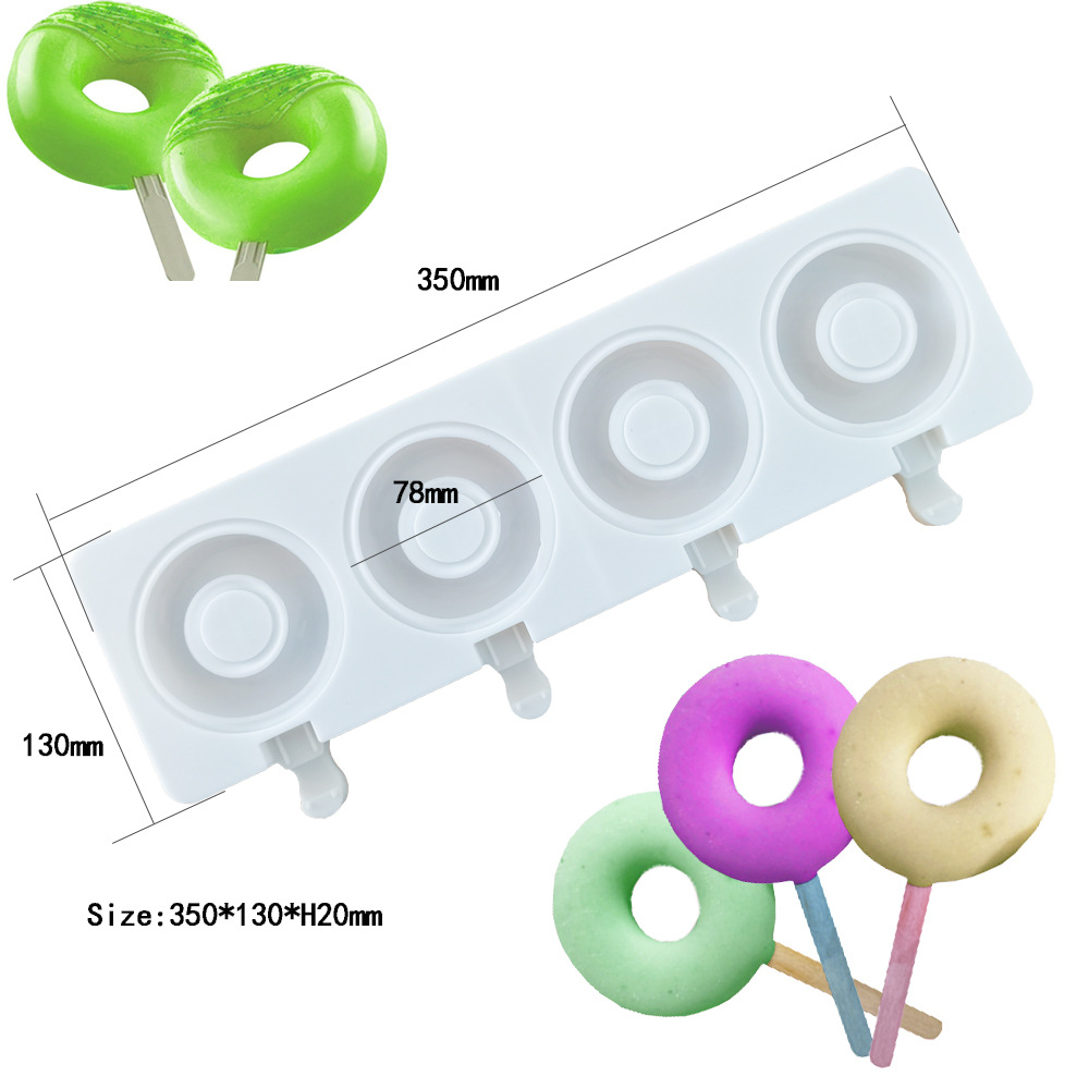 Large Donut 4 Cavity Ice Cream - Donut Mold Silicone 评论和价格