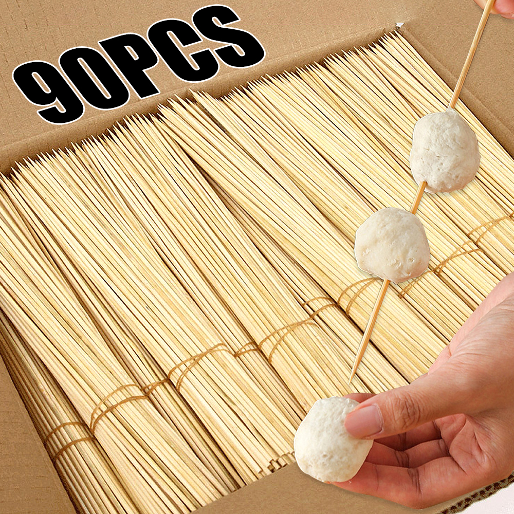 90pcs Bamboo Stick Food Grade  - Corn Dog Stick 评论和价格