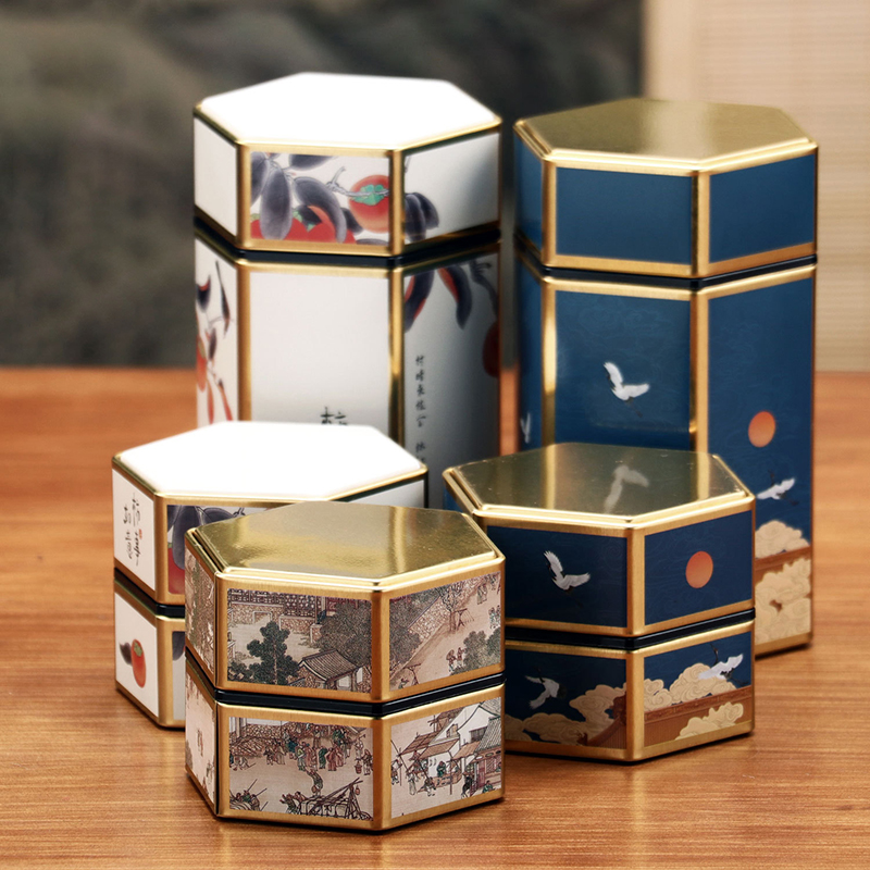 Creative Hexagonal Teapot Tin  - Cast Iron Corn 评论和价格