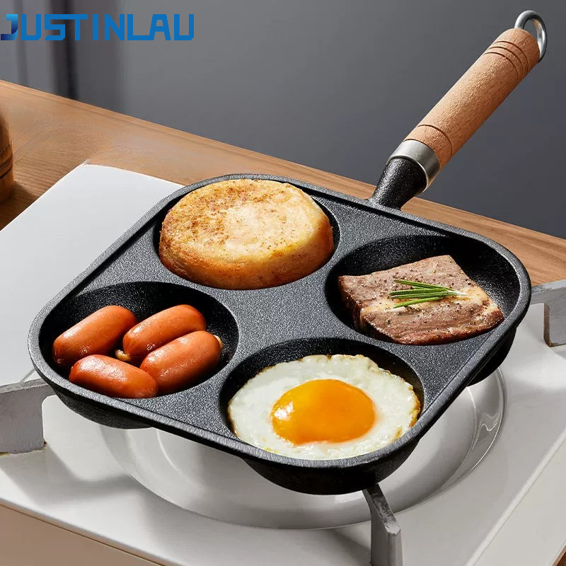JUSTINLAU 2/4-Hole Omelette Po - Egg Waffle Pan 评论和价格