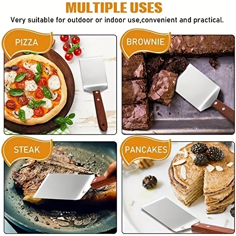1pc, Brownie Spatula, Metal Br - Okonomiyaki Spatula 评论和价格