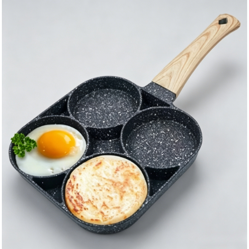 2/4-Hole Frying Pot Pan Thicke - Mini Pancake Griddle 评论和价格